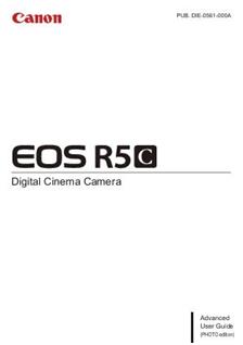 Canon EOS R5 C manual. Camera Instructions.
